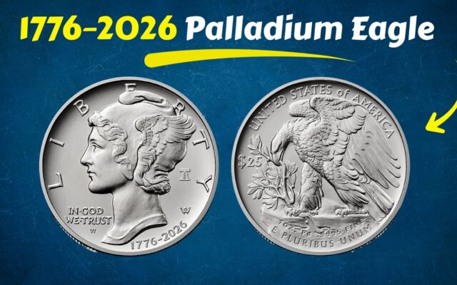 1776–2026 Palladium Eagle With 250th Anniversary Privy Released by U.S. Mint