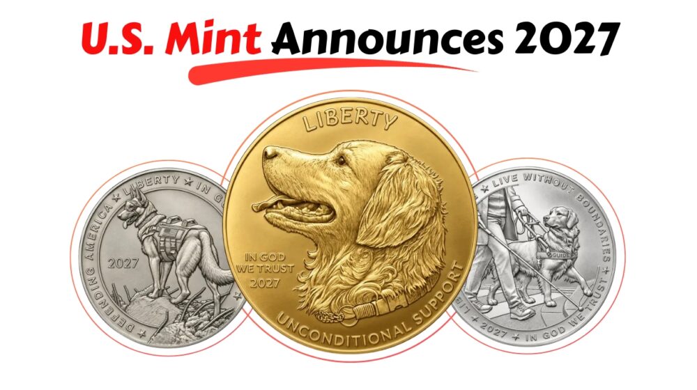 U.S. Mint Announces 2027 Working Dogs Coins Honoring K-9 Heroes