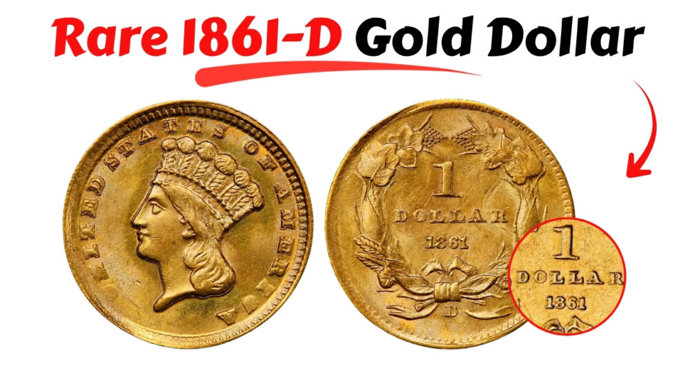 Rare 1861-D Gold Dollar: History and Confederate Connection
