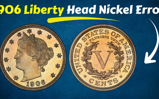 1906 Liberty Head Nickel Error: Rare Die Cap Struck on a 1-Cent Planchet