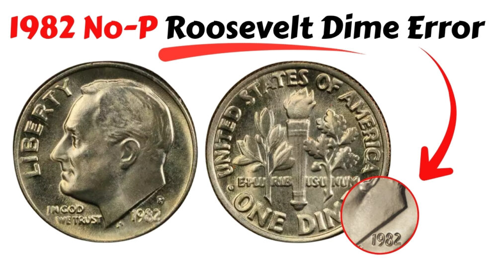1982 No-P Roosevelt Dime Error: One of the Most Famous Modern Coins
