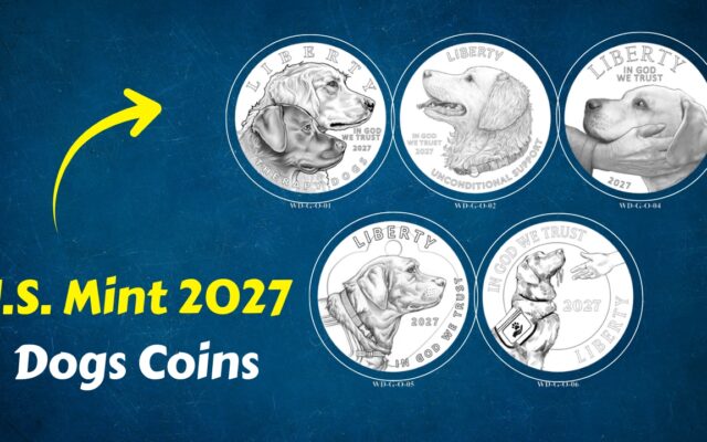U.S. Mint 2027 Working Dogs Coins Honor Service and K-9 Dogs