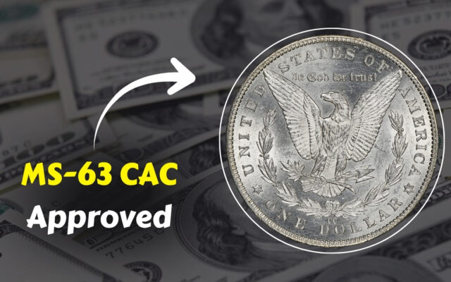 1889-CC Morgan Silver Dollar MS-63 CAC Approved – Rare Carson City Coin