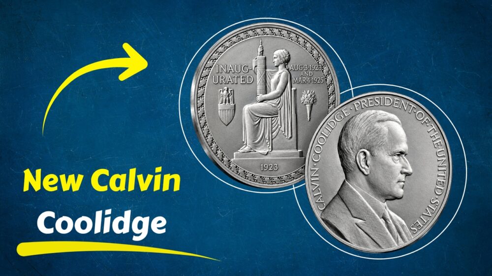 U.S. Mint Releases New Calvin Coolidge Presidential Silver Medal
