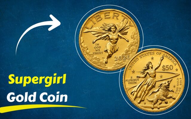 U.S. Mint Launches Supergirl Gold Coin and Krypto Silver Medals