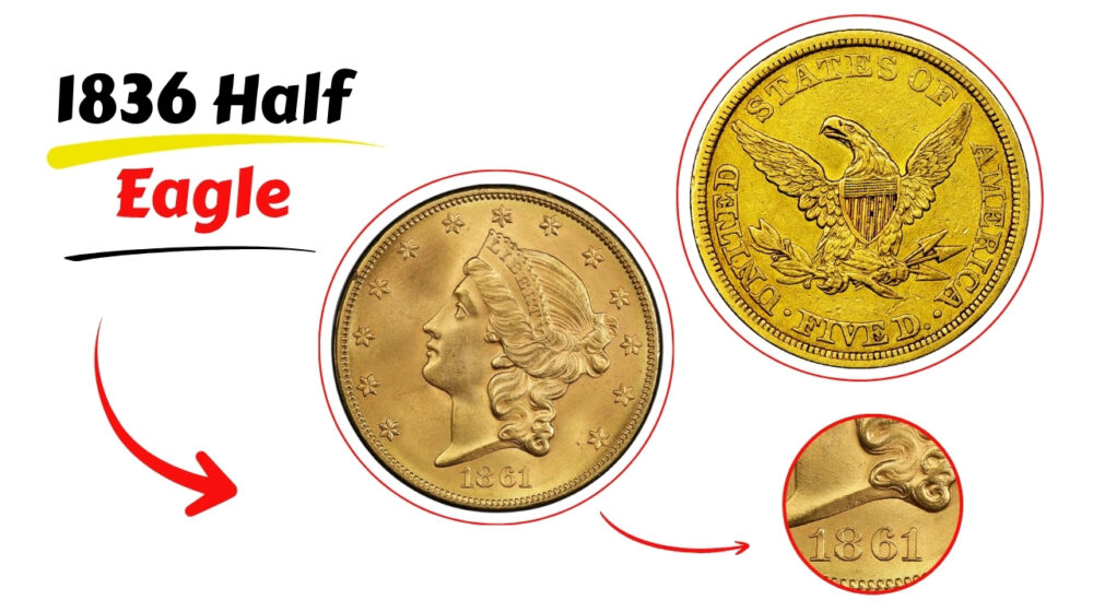Rare 1836 Half Eagle: Gold Coin Lost at Sea for Nearly 200 Years